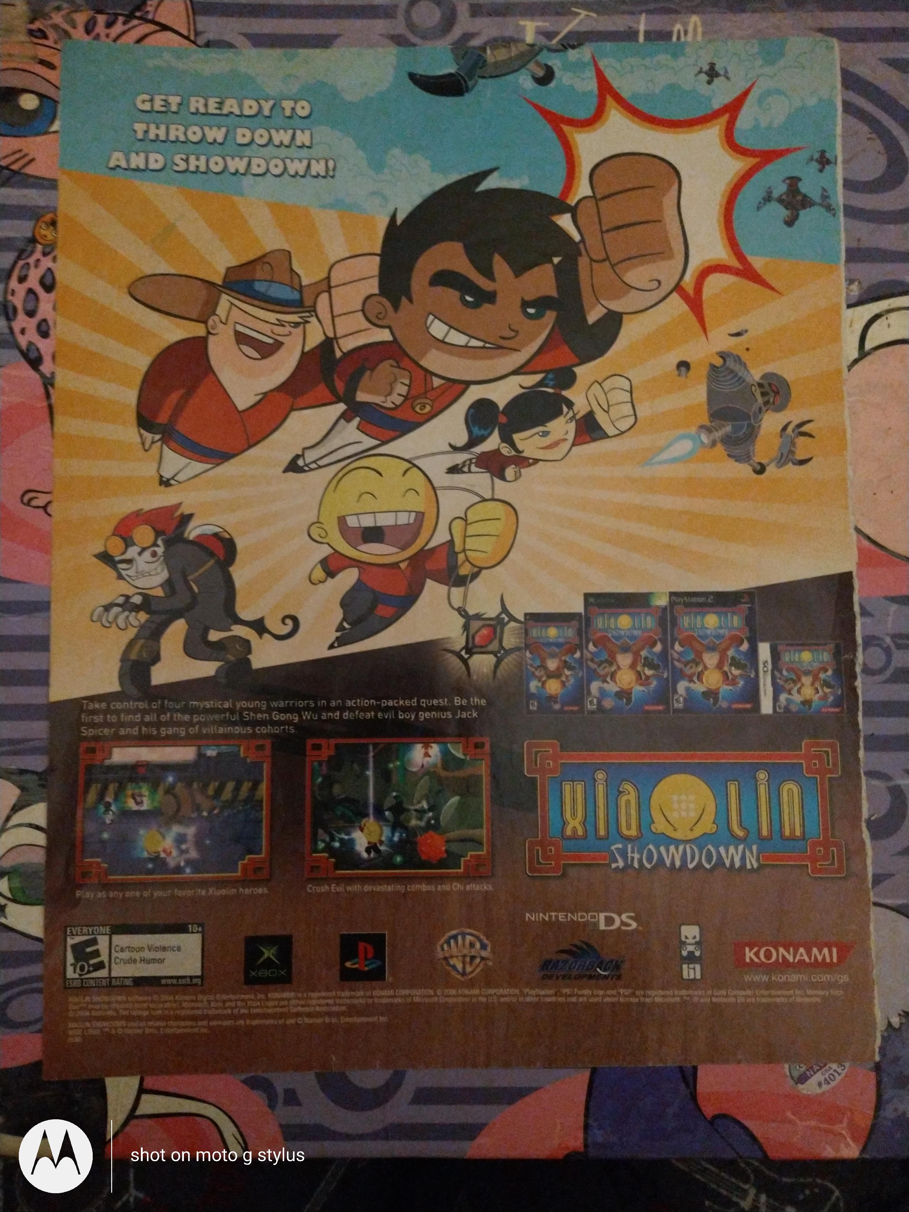 So as I'm going through my bin, i found this promotional poster for a  xiaolin showdown game from 2006. I'm so glad i found this reddit. ❤️😭 |  Scrolller